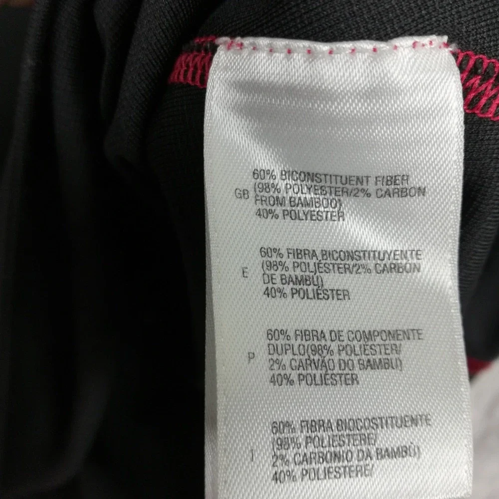The North Face Mens Shirt 1/4 Zip  Raglan Sleeve Black Red‎ Trim Baselayer S